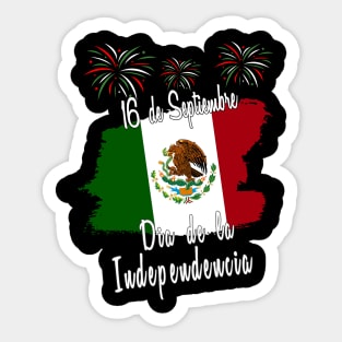 16 de Septiembre Dia de la Independencia Sticker